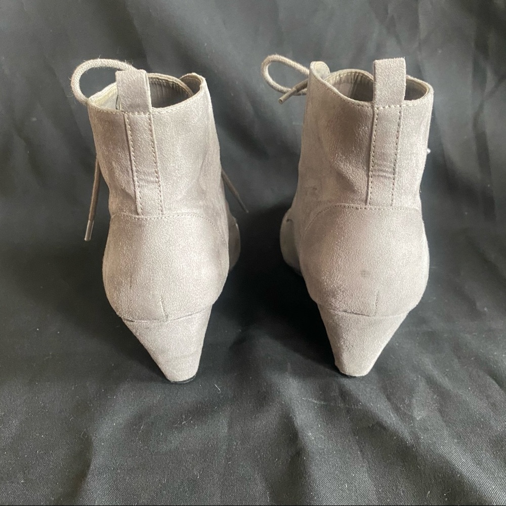 Zara Suede Wedge Booties - Picture 7 of 10